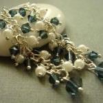 Long Clusters Something Blue Swarovski Crystal And..
